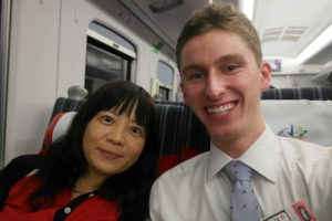 My new friend on the train